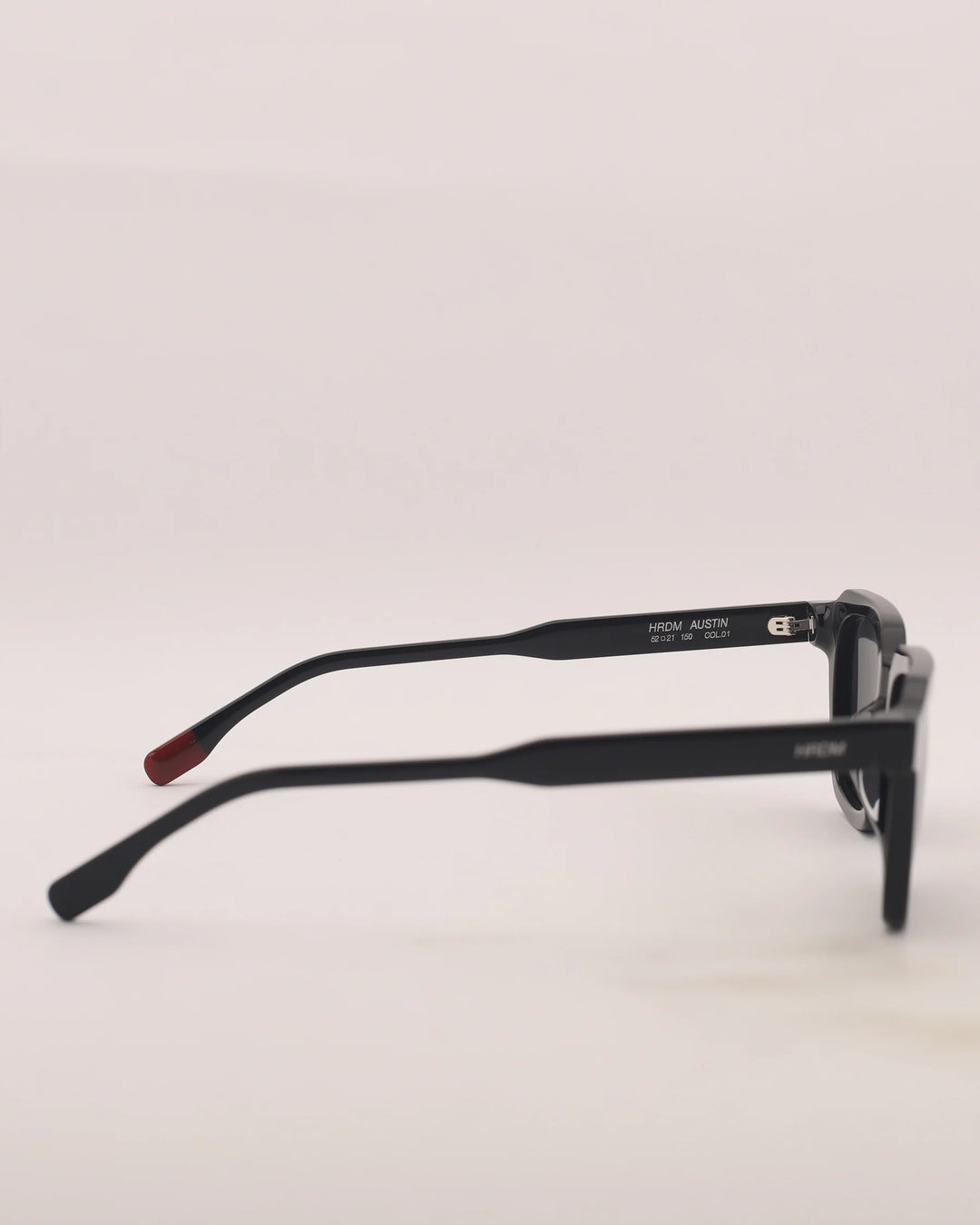 Black eyeglasses on a white background