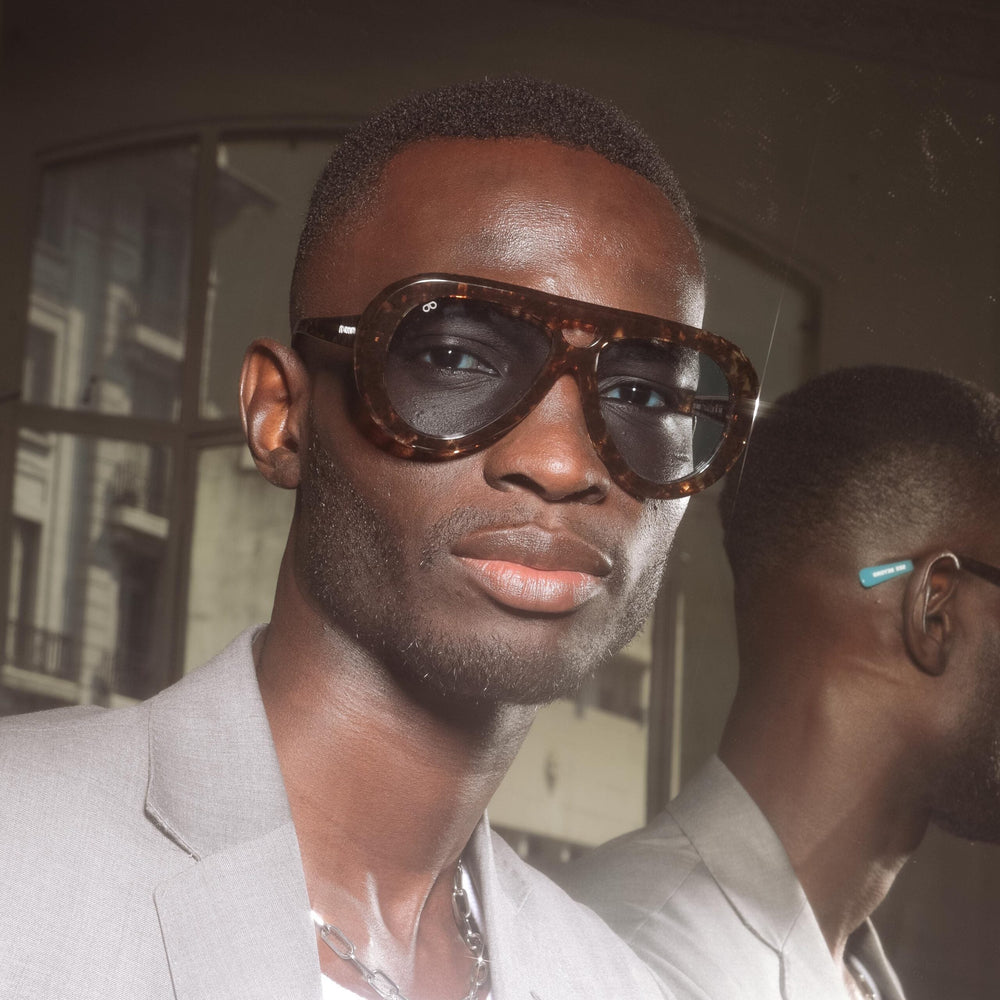 Aziz Diedhiou wearing Buenos Aires Sunglasses