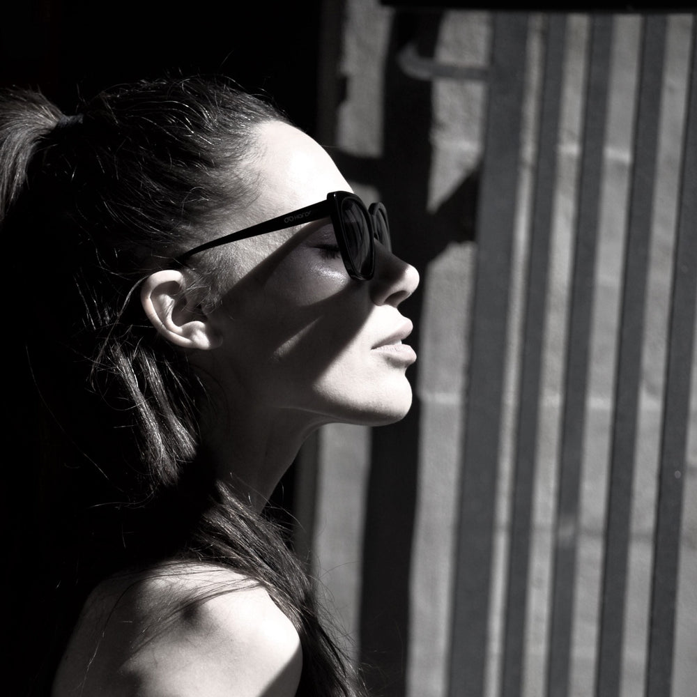 Mery Garcia wearing Sunglasses