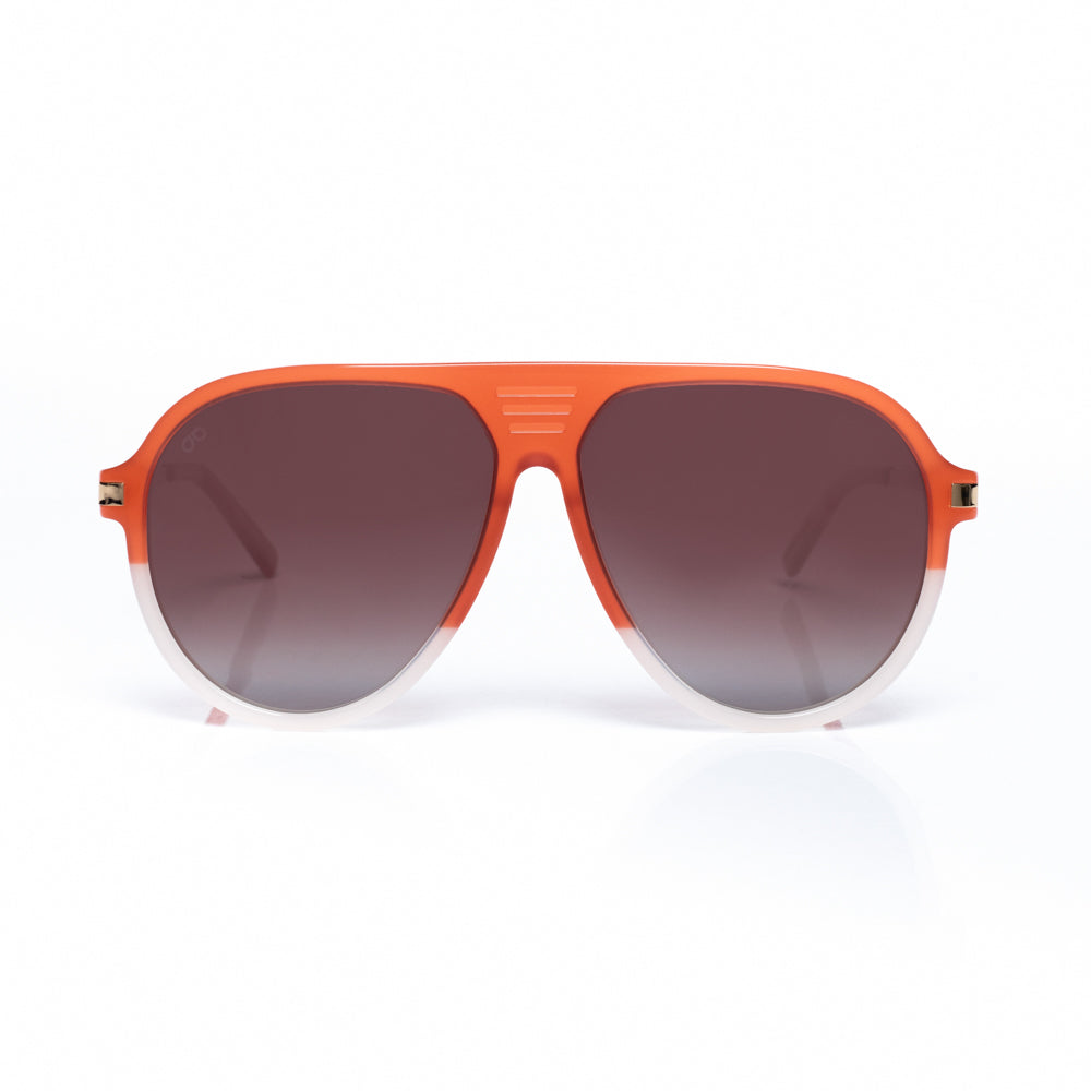 Aviator orange sunglasses