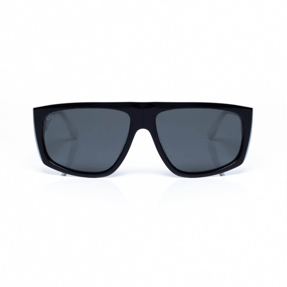 Rectangular black sunglasses