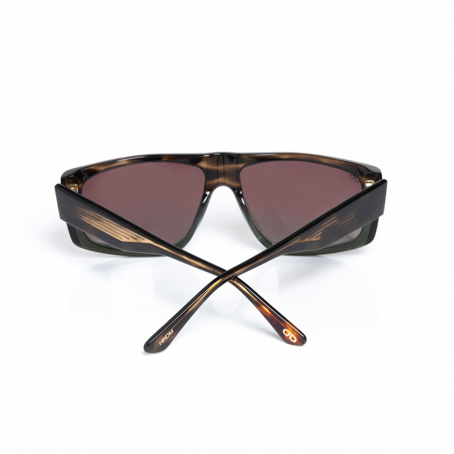 Rectangular tortoise sunglasses