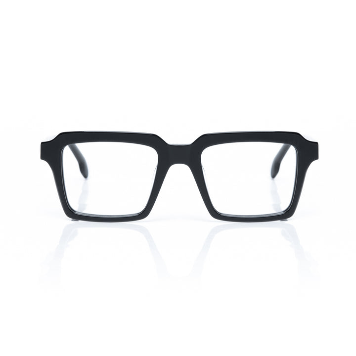 Black square eyewear frame